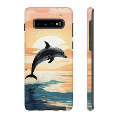 Tropical Sunset Dolphin Samsung Galaxy Case - BOGO Cases