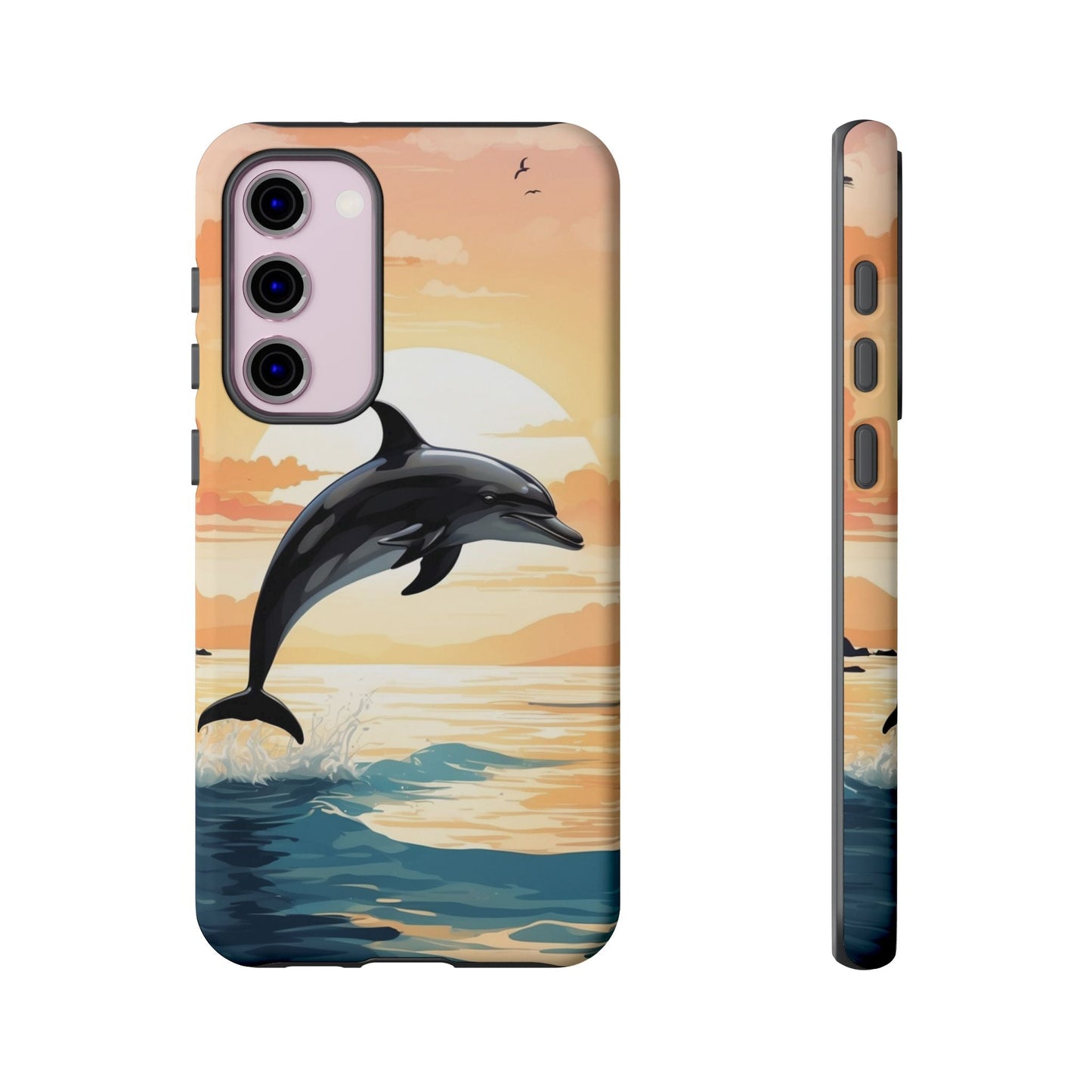 Tropical Sunset Dolphin Samsung Galaxy Case - BOGO Cases