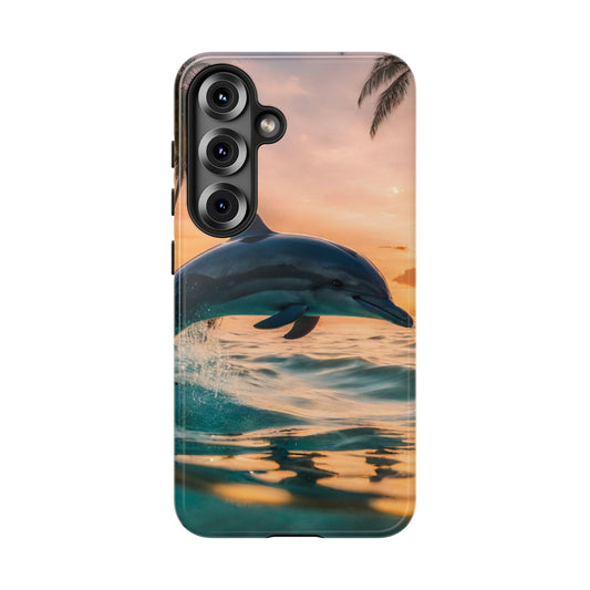 Tropical Sunset Dolphin - Samsung Galaxy Case - BOGO Cases