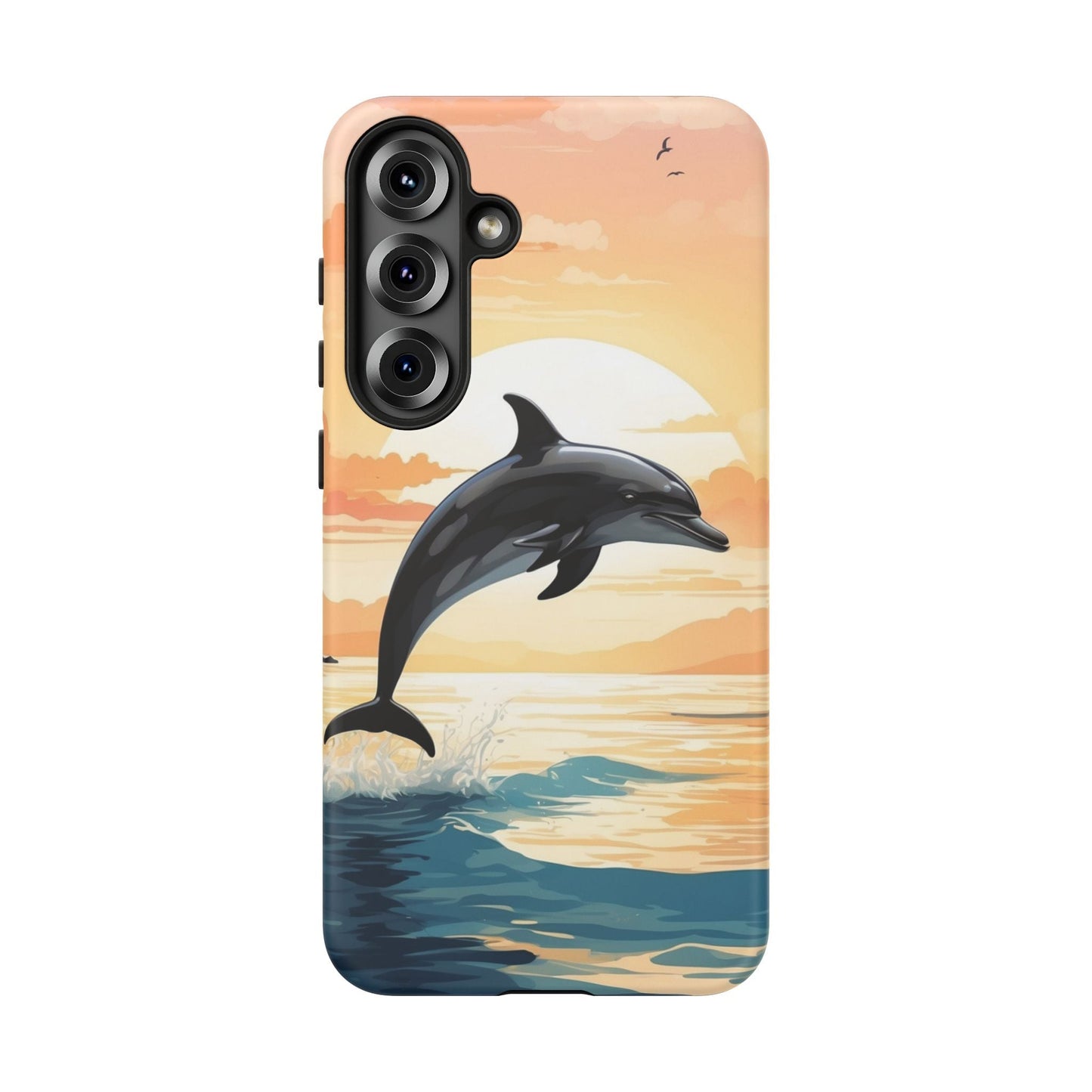 Tropical Sunset Dolphin Samsung Galaxy Case - BOGO Cases