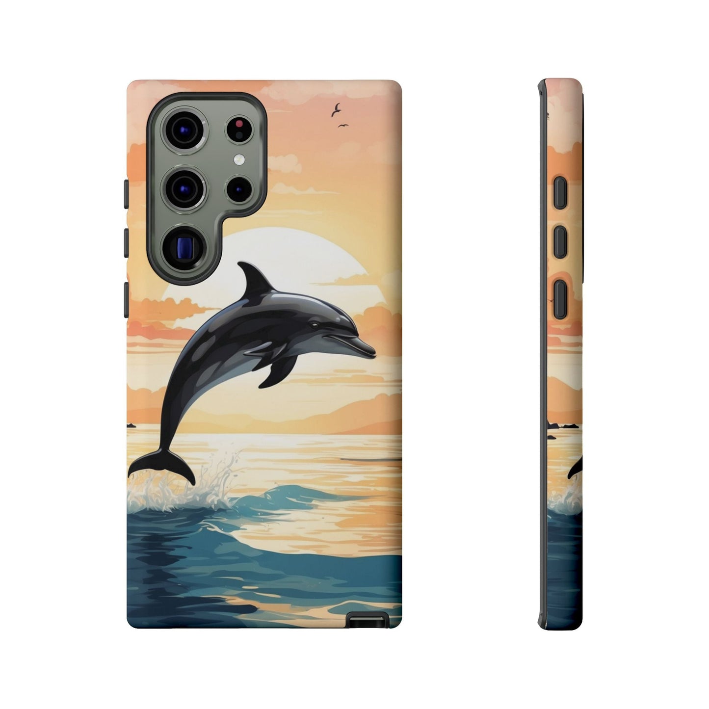 Tropical Sunset Dolphin Samsung Galaxy Case - BOGO Cases
