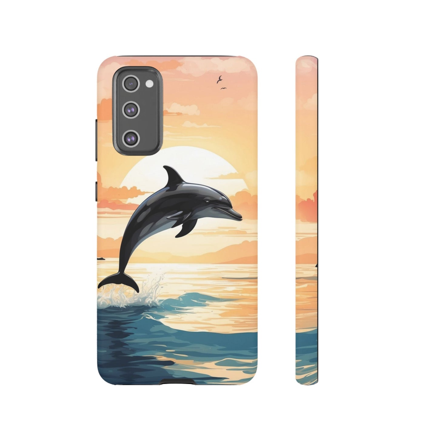 Tropical Sunset Dolphin Samsung Galaxy Case - BOGO Cases