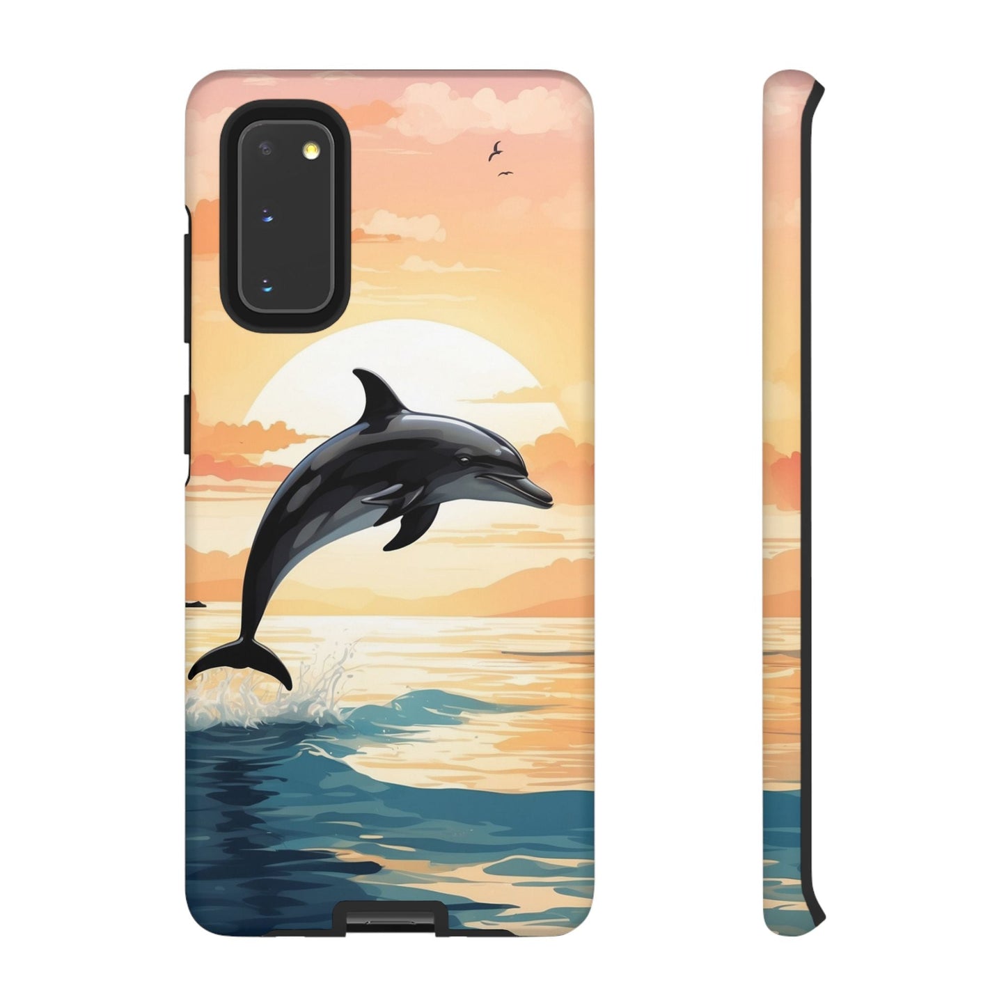 Tropical Sunset Dolphin Samsung Galaxy Case - BOGO Cases