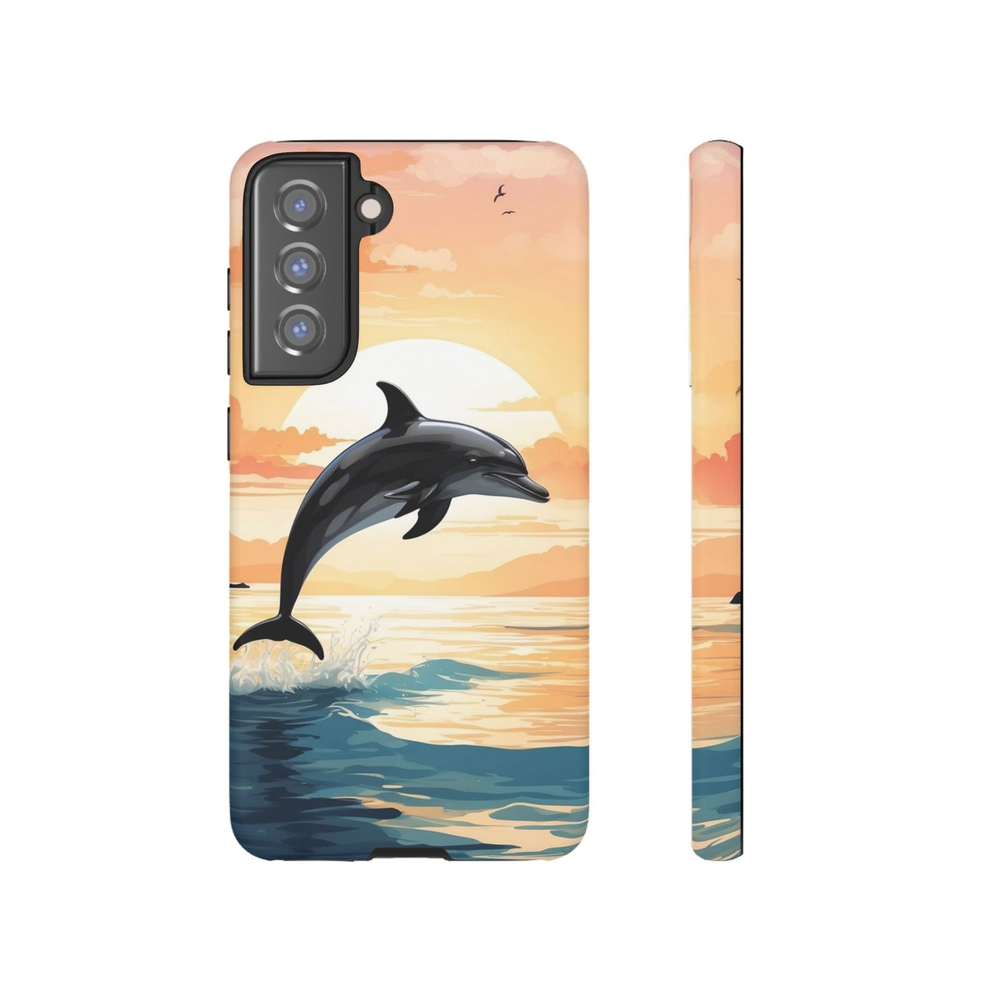 Tropical Sunset Dolphin Samsung Galaxy Case - BOGO Cases