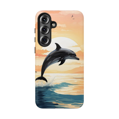 Tropical Sunset Dolphin Samsung Galaxy Case - BOGO Cases