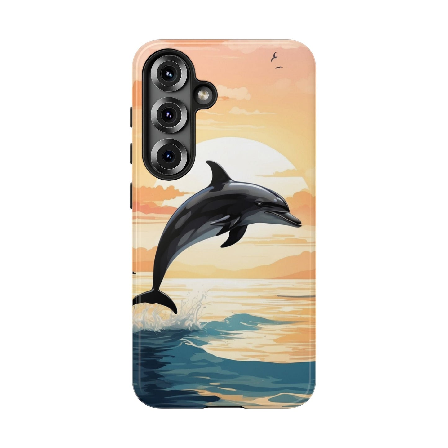 Tropical Sunset Dolphin Samsung Galaxy Case - BOGO Cases