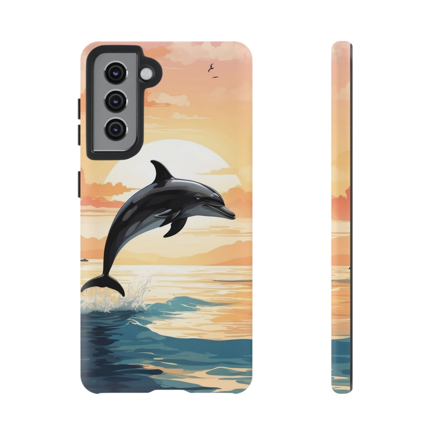 Tropical Sunset Dolphin Samsung Galaxy Case - BOGO Cases