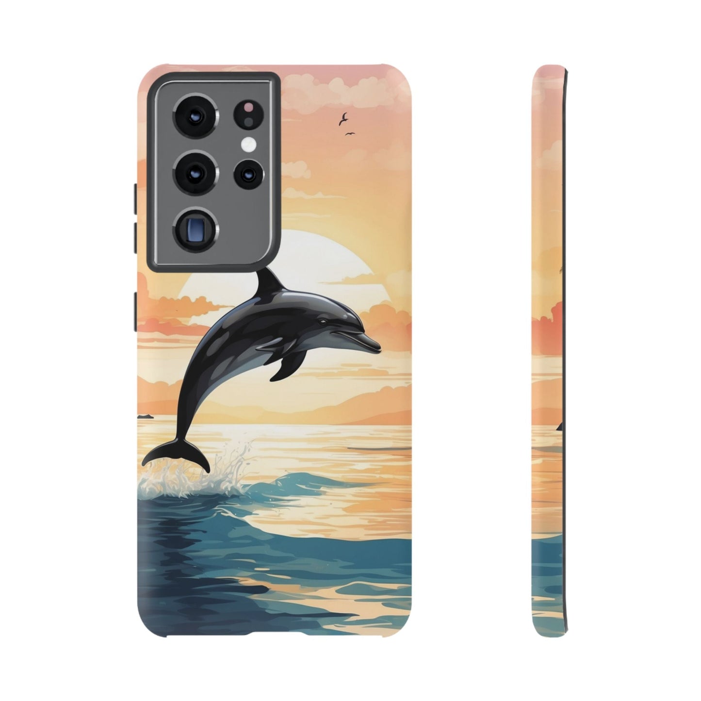 Tropical Sunset Dolphin Samsung Galaxy Case - BOGO Cases