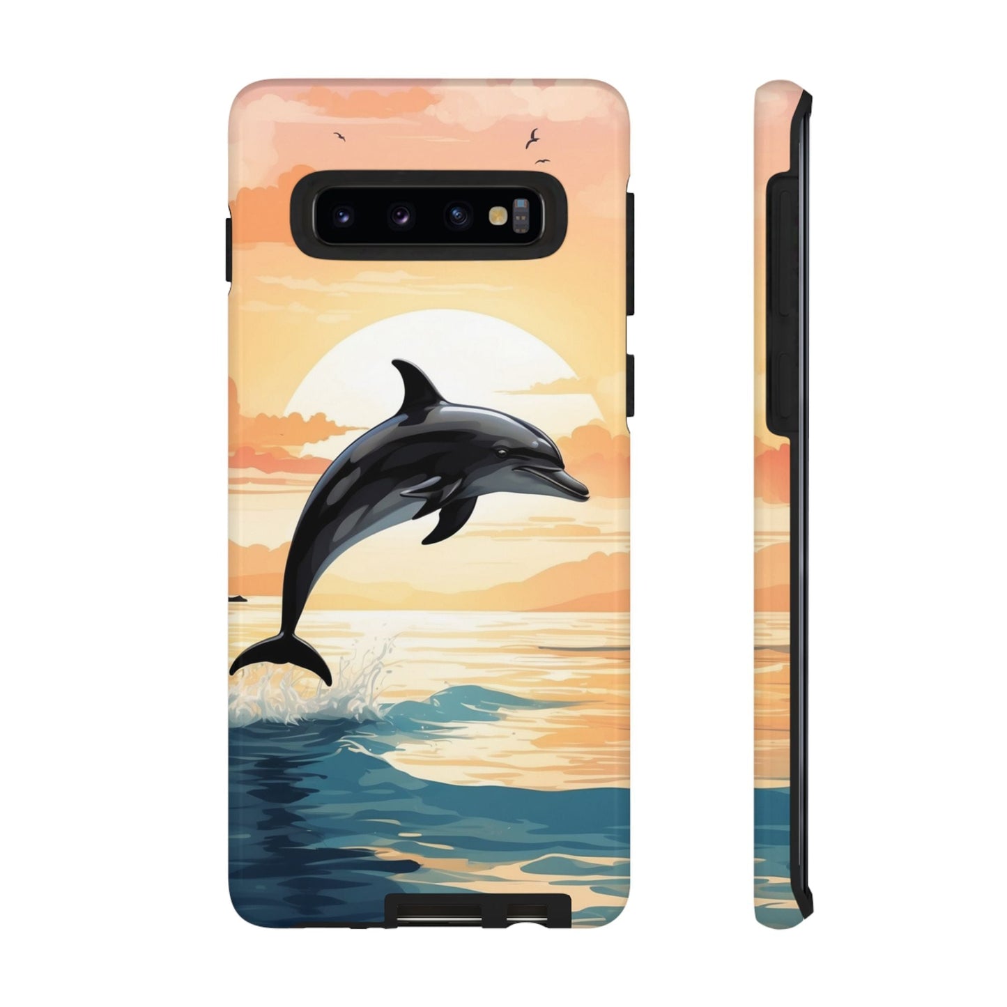 Tropical Sunset Dolphin Samsung Galaxy Case - BOGO Cases