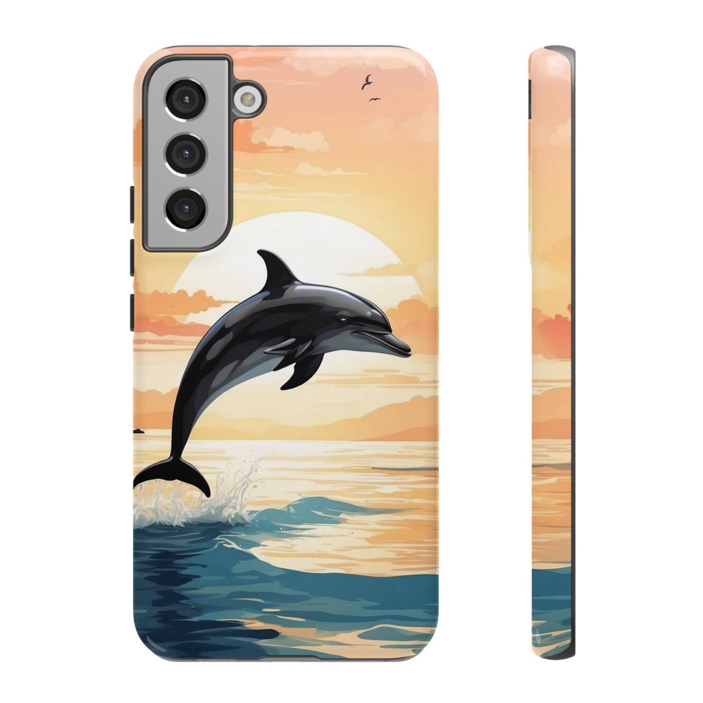 Tropical Sunset Dolphin Samsung Galaxy Case - BOGO Cases