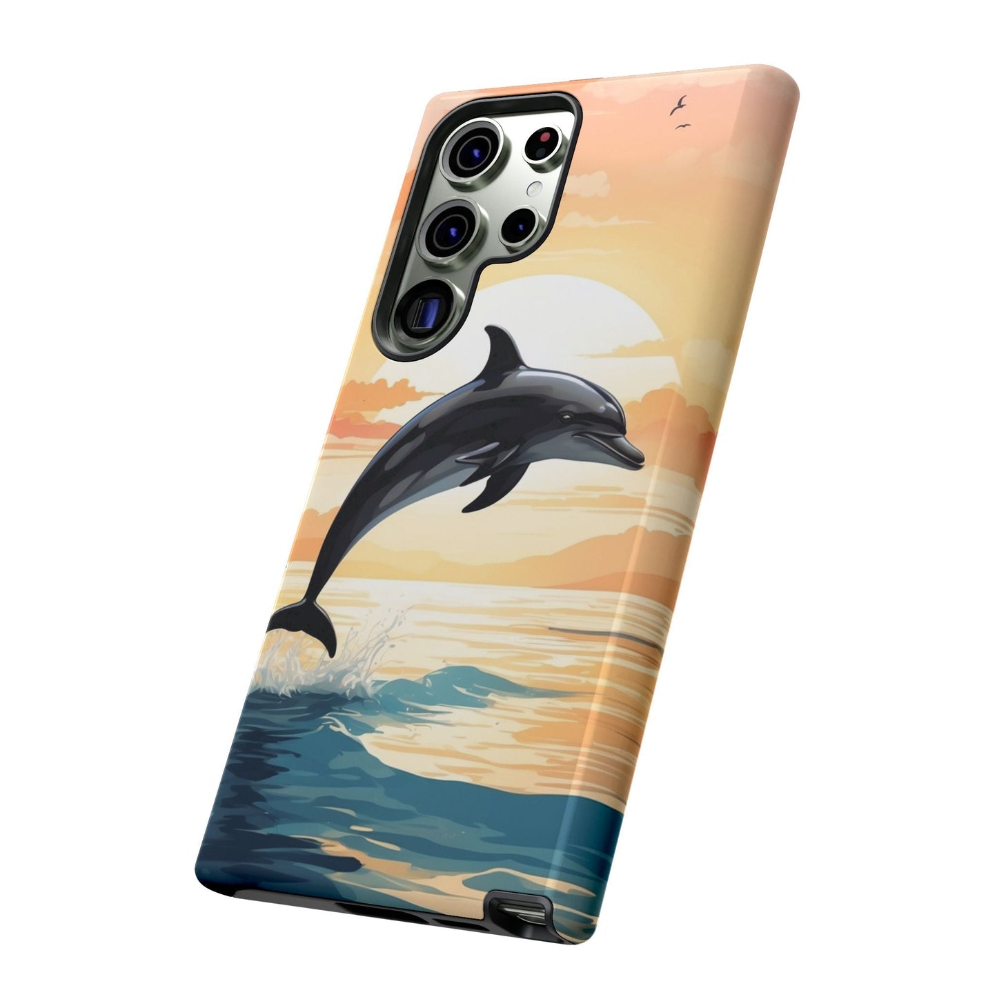 Tropical Sunset Dolphin Samsung Galaxy Case - BOGO Cases