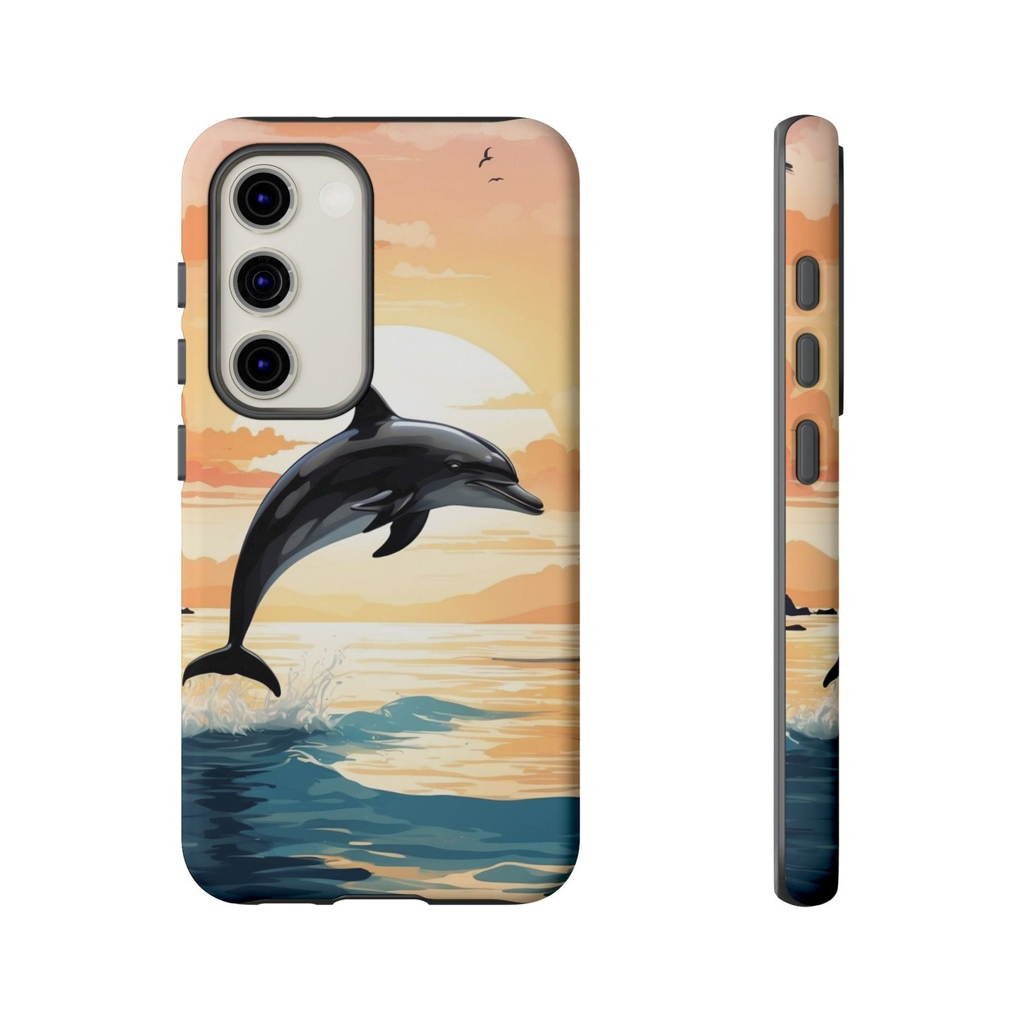 Tropical Sunset Dolphin Samsung Galaxy Case - BOGO Cases