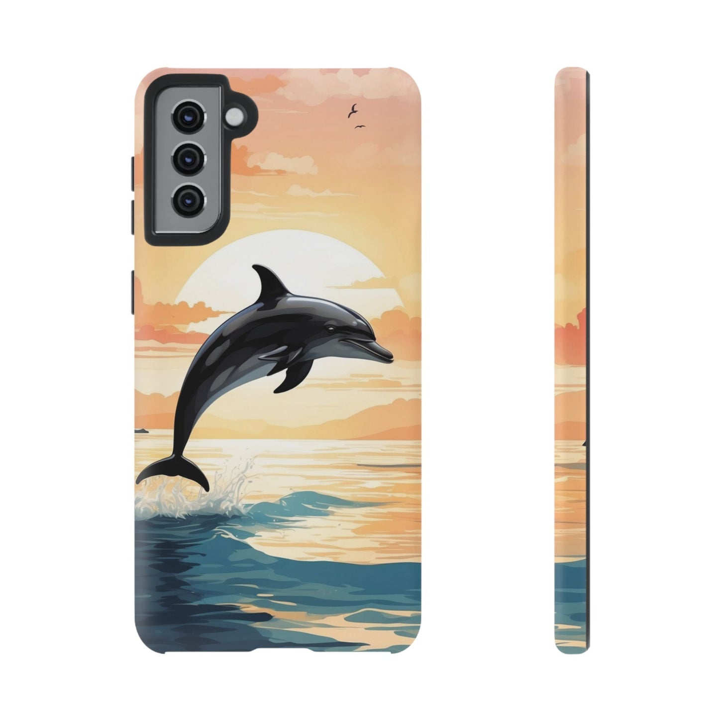 Tropical Sunset Dolphin Samsung Galaxy Case - BOGO Cases