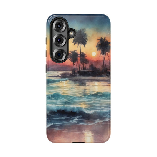 Tropical Sunset Waves - Samsung Galaxy Case - BOGO Cases