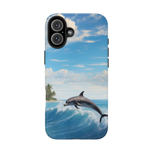 Tropical Surf Dolphin - iPhone Series Case - BOGO Cases