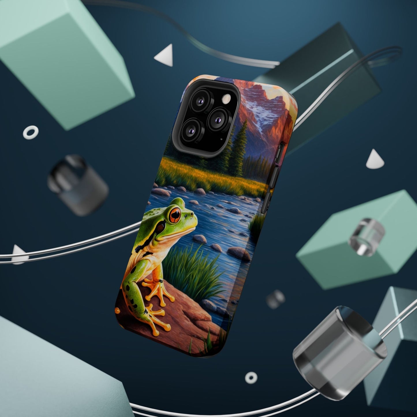 Twilight River Frog - MagSafe iPhone Case - BOGO Cases