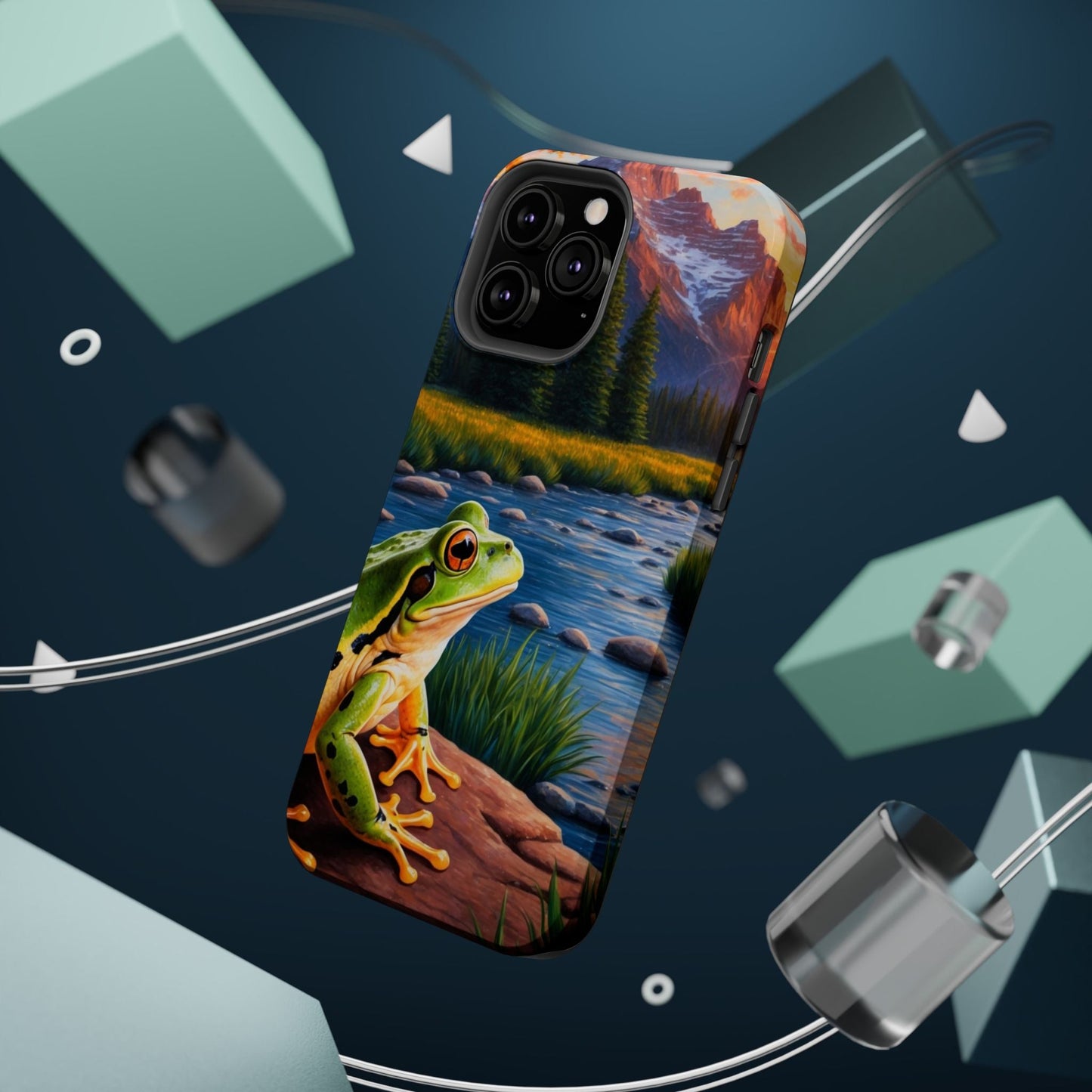 Twilight River Frog - MagSafe iPhone Case - BOGO Cases