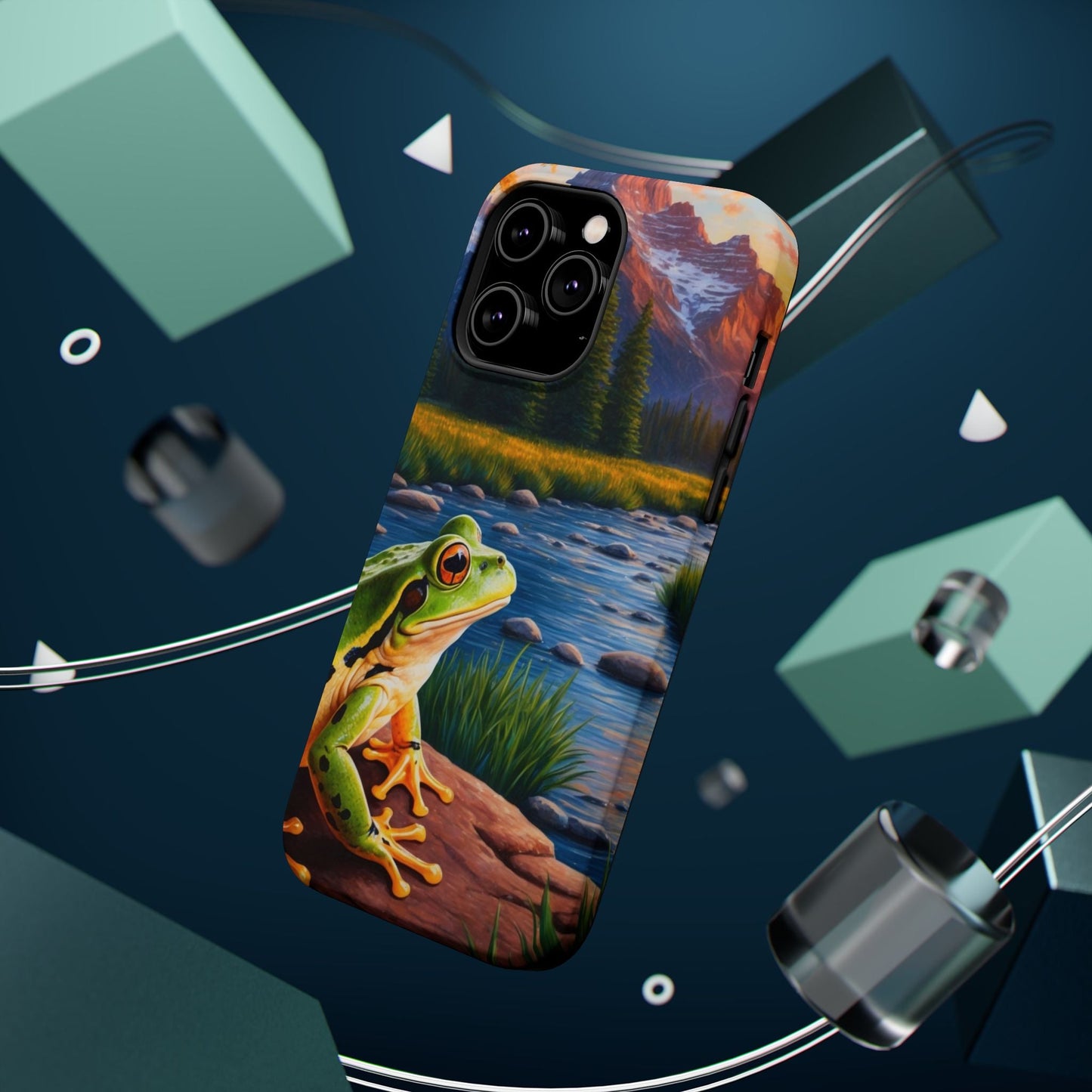 Twilight River Frog - MagSafe iPhone Case - BOGO Cases