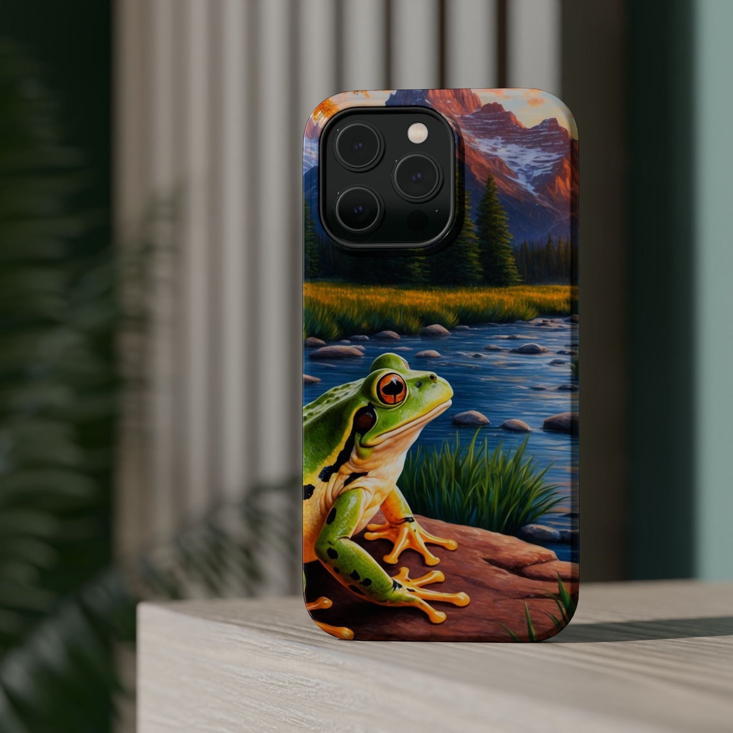 Twilight River Frog - MagSafe iPhone Case - BOGO Cases