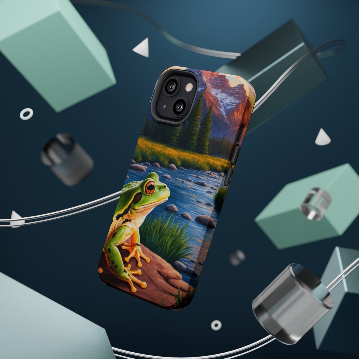 Twilight River Frog - MagSafe iPhone Case - BOGO Cases