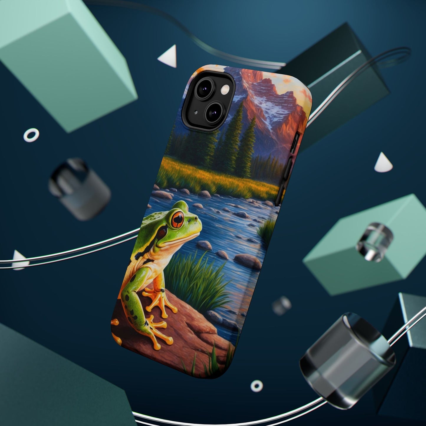 Twilight River Frog - MagSafe iPhone Case - BOGO Cases