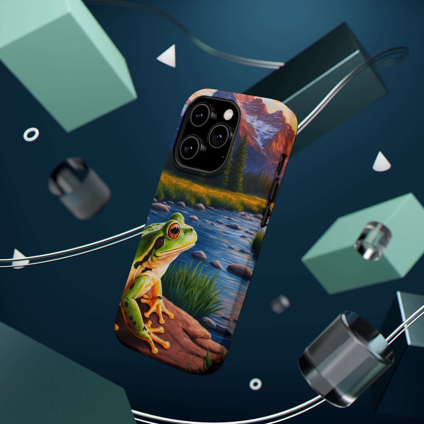 Twilight River Frog - MagSafe iPhone Case - BOGO Cases