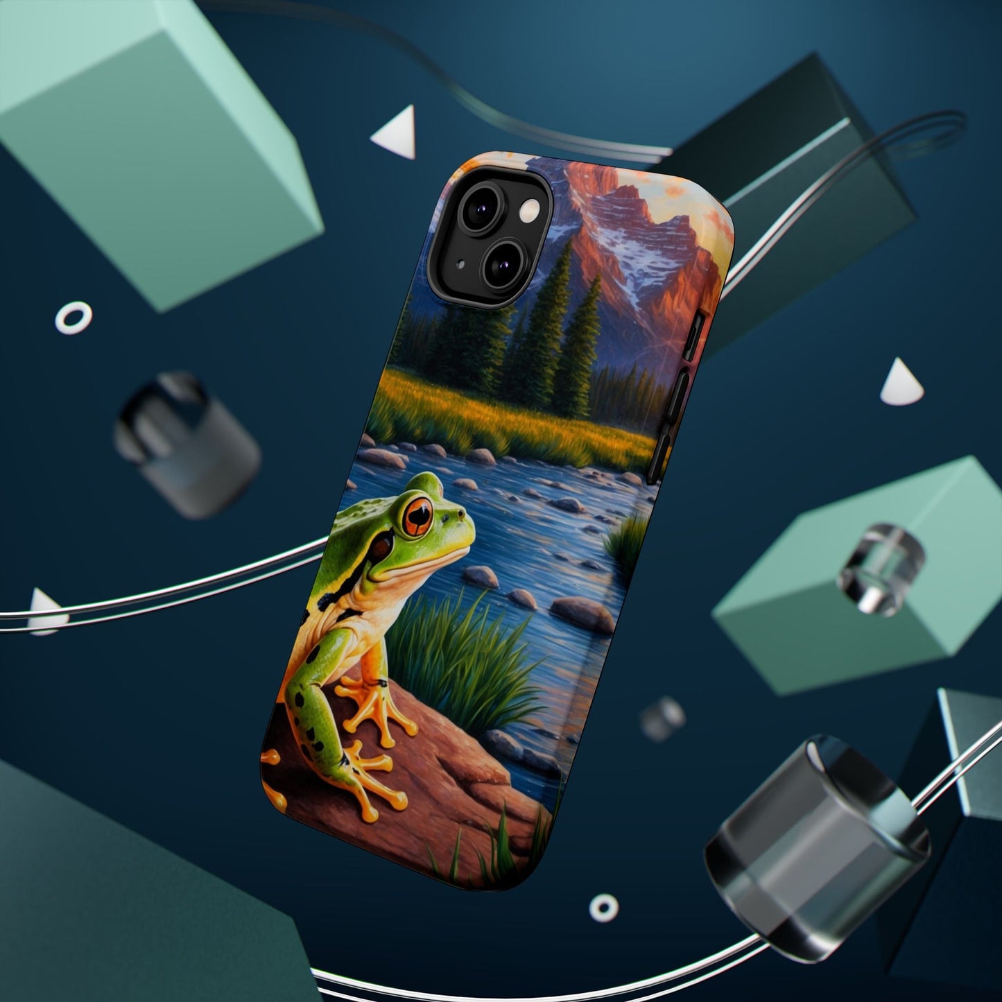 Twilight River Frog - MagSafe iPhone Case - BOGO Cases