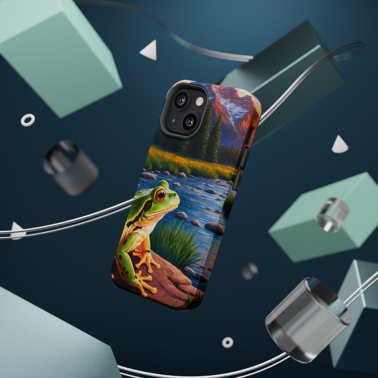 Twilight River Frog - MagSafe iPhone Case - BOGO Cases