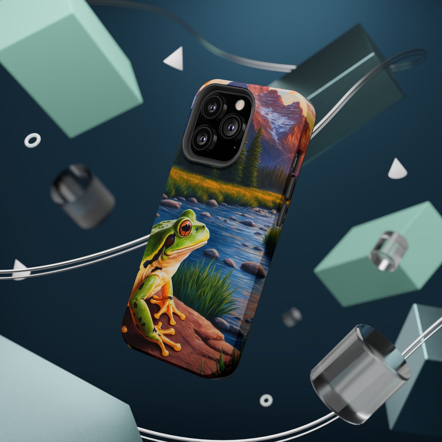 Twilight River Frog - MagSafe iPhone Case - BOGO Cases
