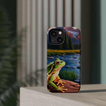 Twilight River Frog - MagSafe iPhone Case - BOGO Cases
