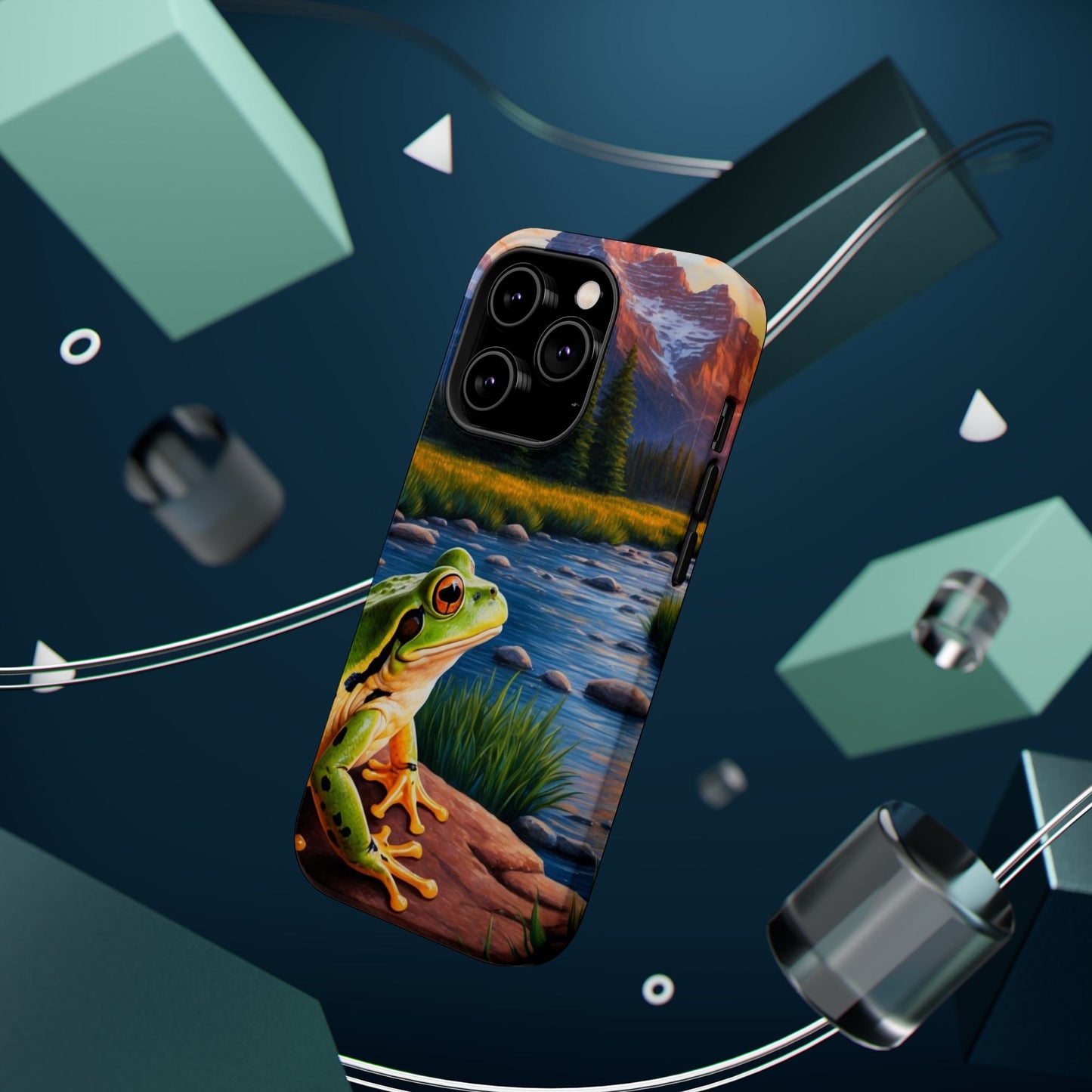 Twilight River Frog - MagSafe iPhone Case - BOGO Cases