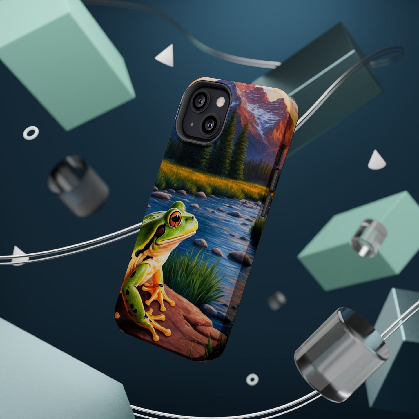 Twilight River Frog - MagSafe iPhone Case - BOGO Cases