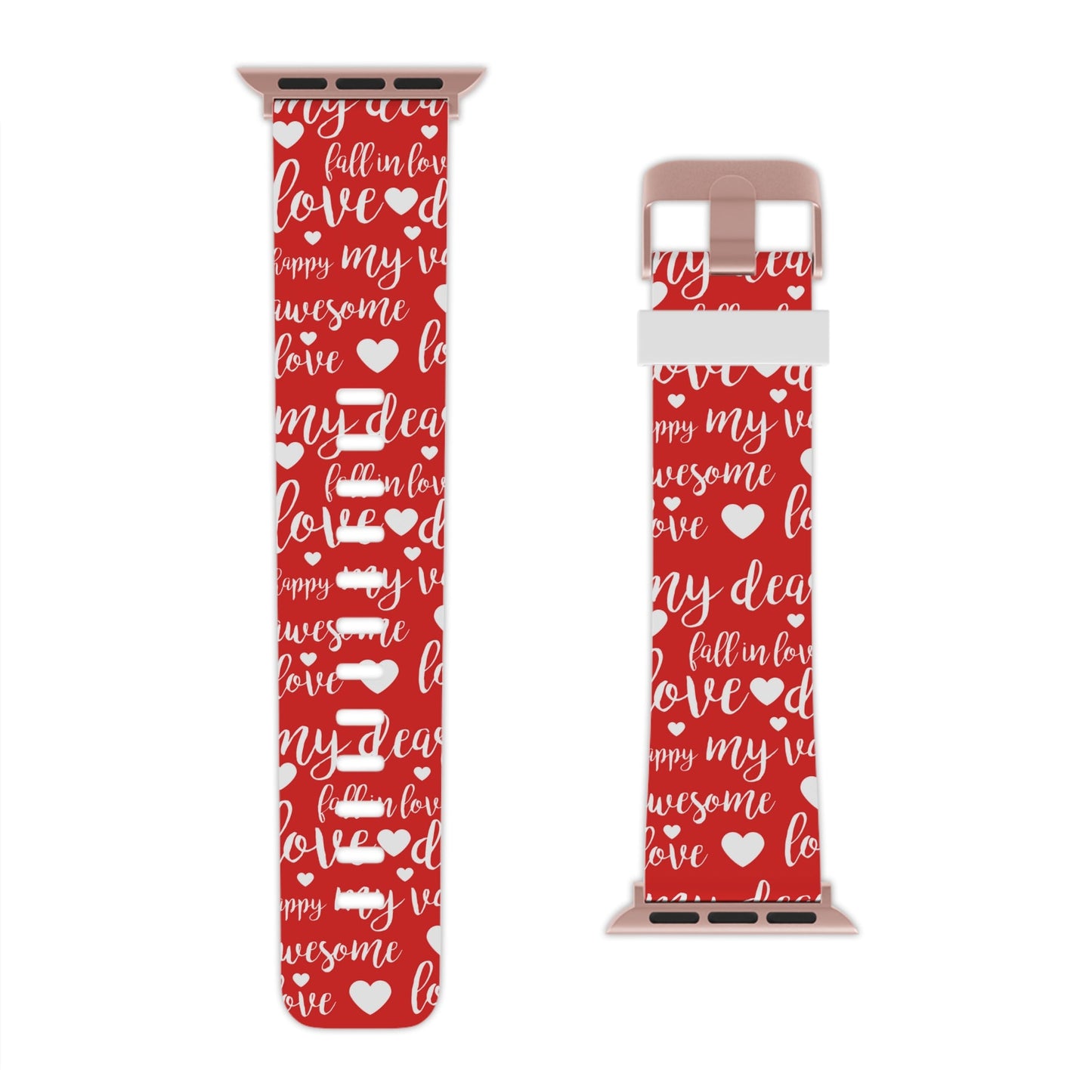 Valentine Words Pattern Apple Watch Band - BOGO Cases