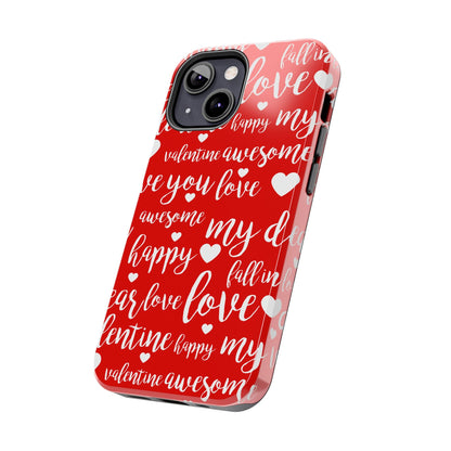 Valentine Words Pattern – iPhone Case - BOGO Cases