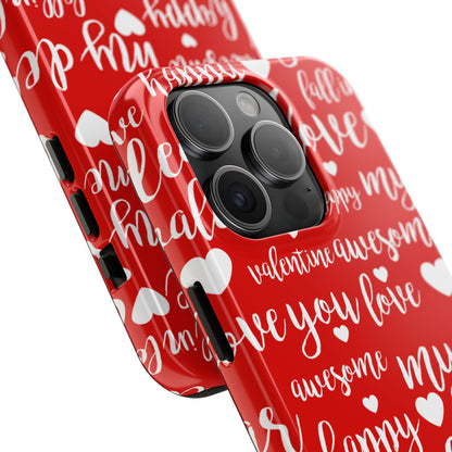 Valentine Words Pattern – iPhone Case - BOGO Cases