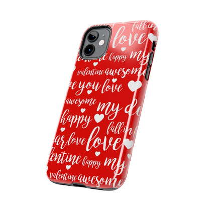 Valentine Words Pattern – iPhone Case - BOGO Cases