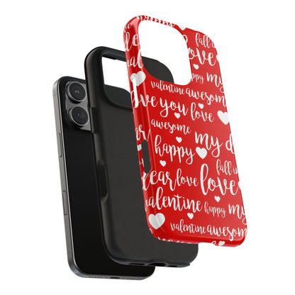 Valentine Words Pattern – iPhone Case - BOGO Cases