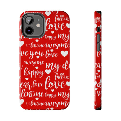 Valentine Words Pattern – iPhone Case - BOGO Cases