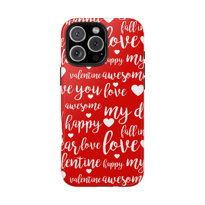 Valentine Words Pattern – iPhone Case - BOGO Cases