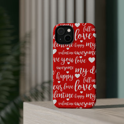 Valentine Words Pattern – MagSafe Case - BOGO Cases
