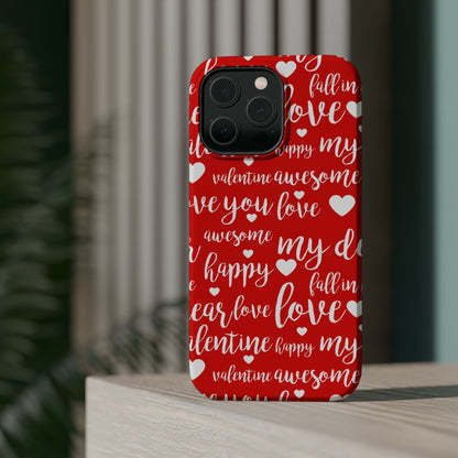 Valentine Words Pattern – MagSafe Case - BOGO Cases