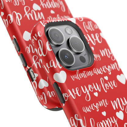 Valentine Words Pattern – MagSafe Case - BOGO Cases