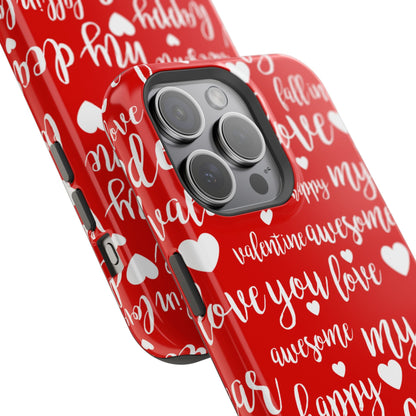 Valentine Words Pattern – MagSafe Case - BOGO Cases