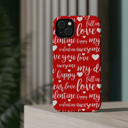 Valentine Words Pattern – MagSafe Case - BOGO Cases