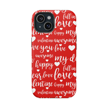 Valentine Words Pattern – MagSafe Case - BOGO Cases
