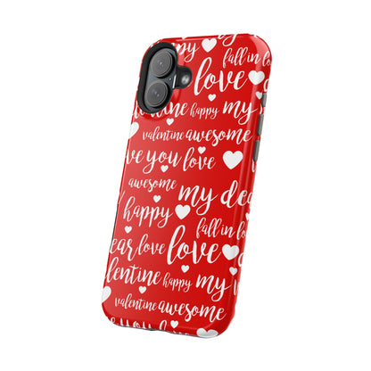 Valentine Words Pattern – MagSafe Case - BOGO Cases