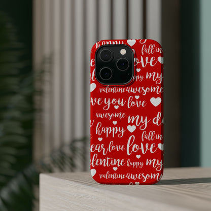 Valentine Words Pattern – MagSafe Case - BOGO Cases