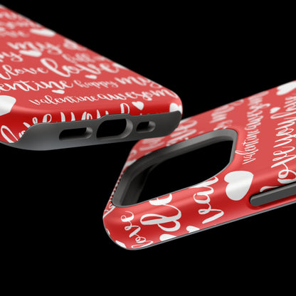 Valentine Words Pattern – MagSafe Case - BOGO Cases