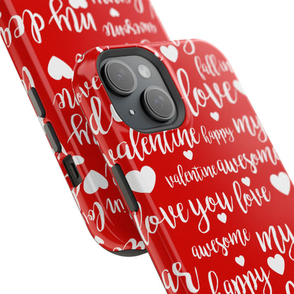 Valentine Words Pattern – MagSafe Case - BOGO Cases