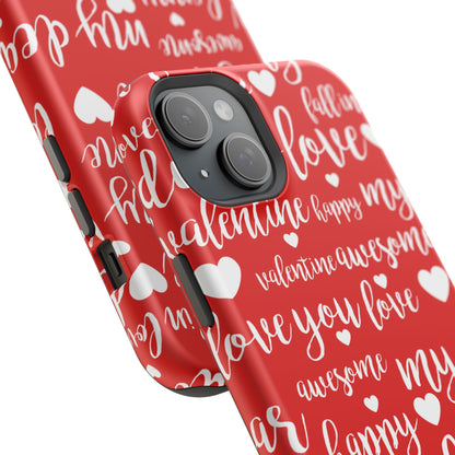 Valentine Words Pattern – MagSafe Case - BOGO Cases
